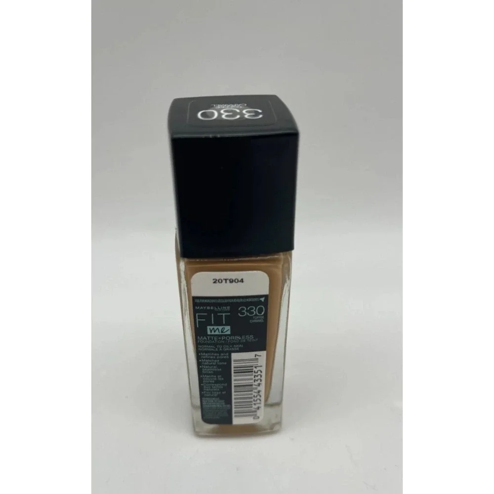 Maybelline FIT ME. 330. Toffee. Toffee Carmel. 3 Dewy Smooth.3 Matte Porless